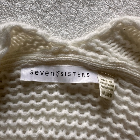 White chunky knit cardigan - Picture 2 of 2